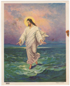 Jesus walking on water